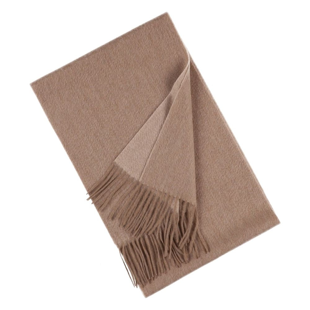 Effen beige cashmere sjaal voor dames Parijs (3)