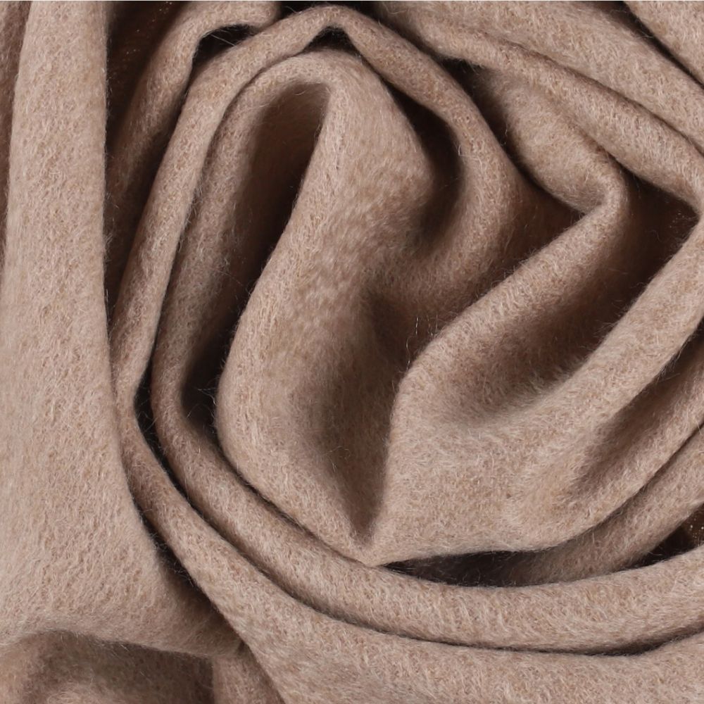 Effen beige cashmere sjaal voor dames Parijs (2)