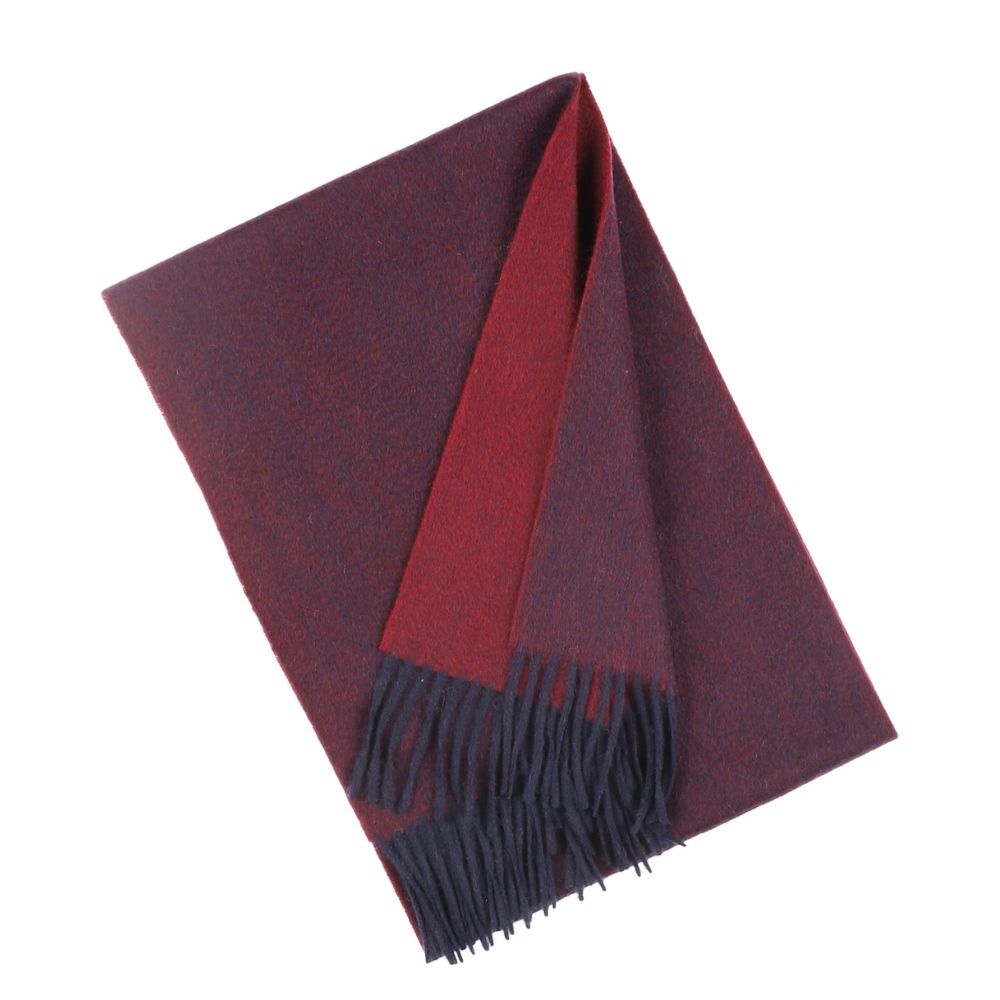 Bordeauxrode cashmere wintersjaal voor dames Parijs (3)
