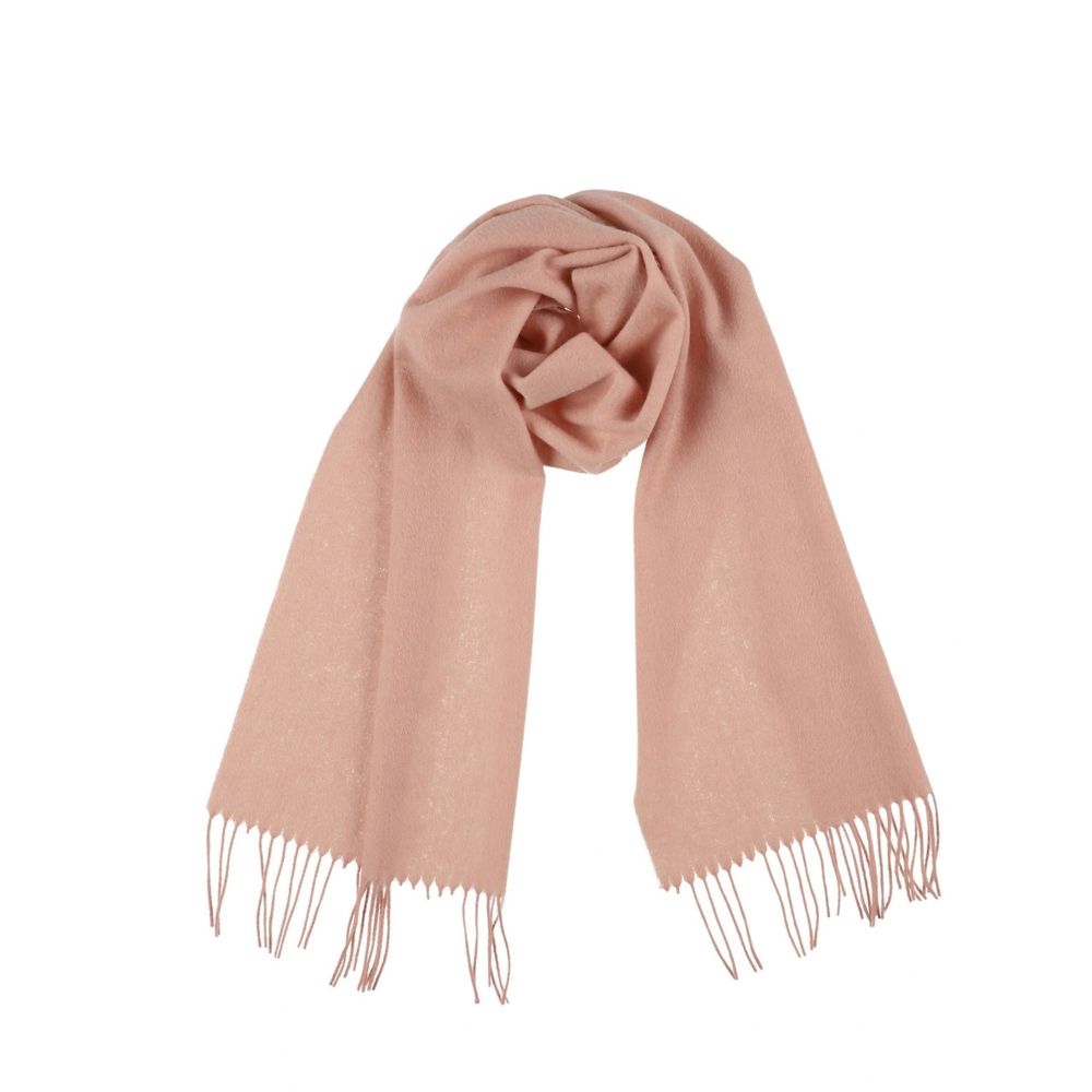 Effen lichtroze cashmere sjaal voor dames Parijs (4)