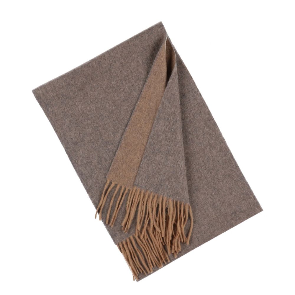 Grijsbeige sjaal van 100% cashmere voor dames Parijs (3)