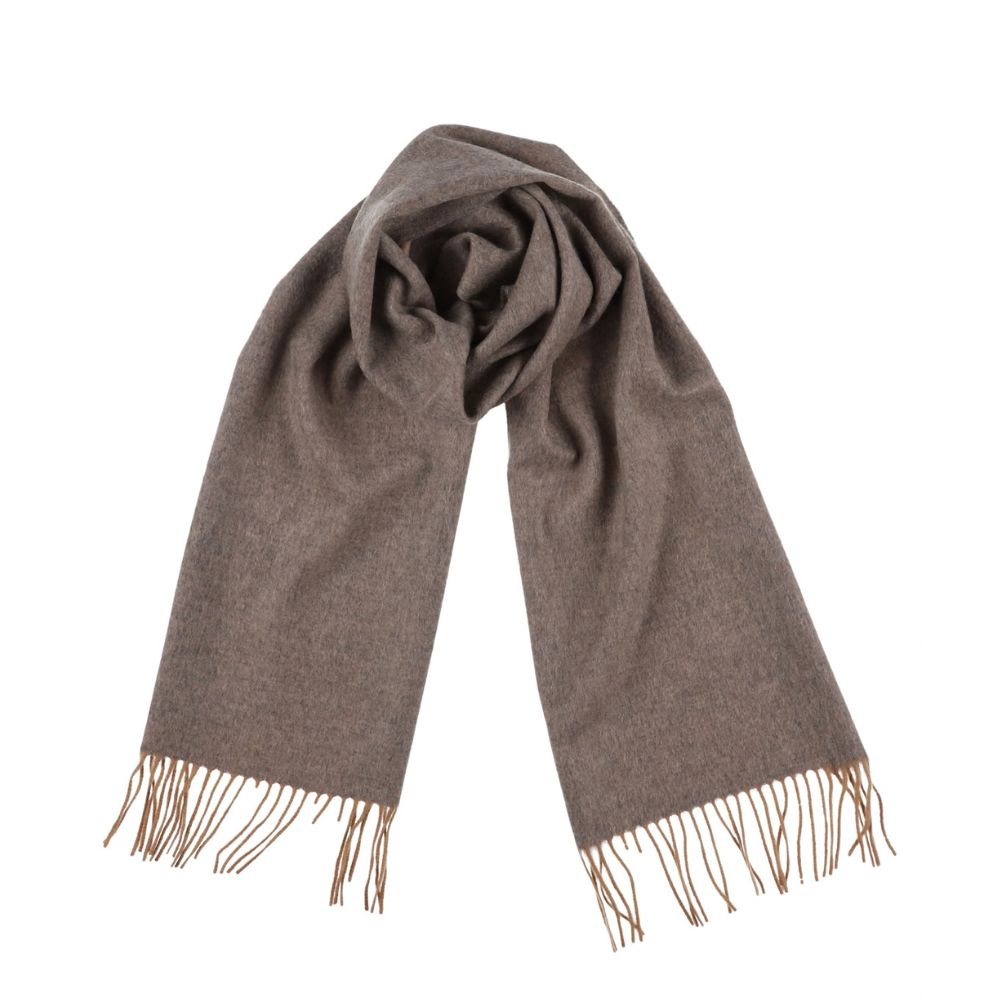 Grijsbeige sjaal van 100% cashmere voor dames Parijs (4)