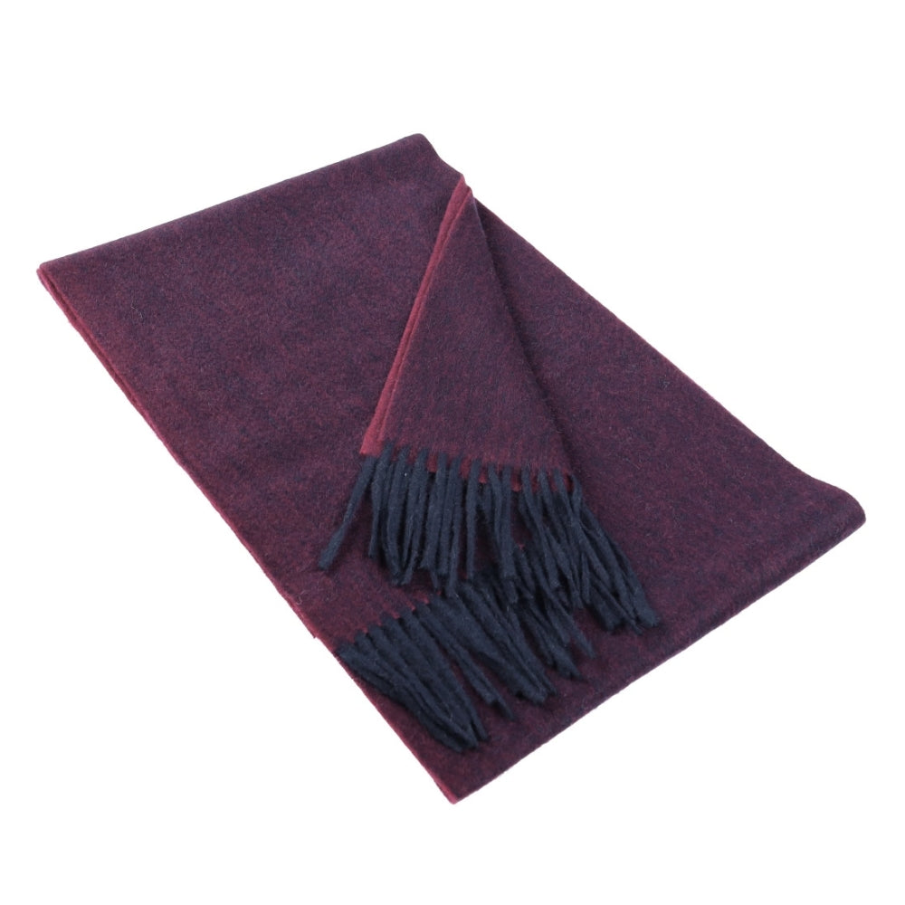 Bordeauxrode cashmere wintersjaal voor dames Parijs (1)