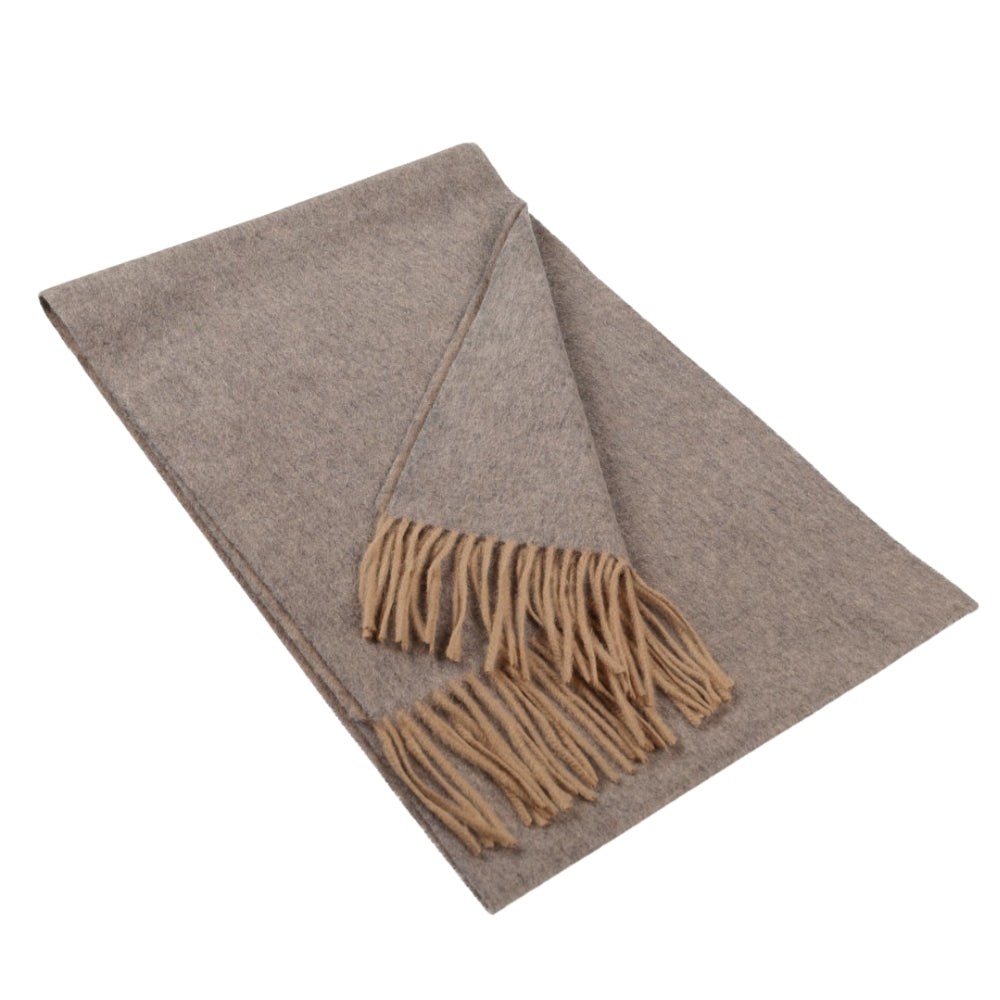Grijsbeige sjaal van 100% cashmere voor dames Parijs (1)