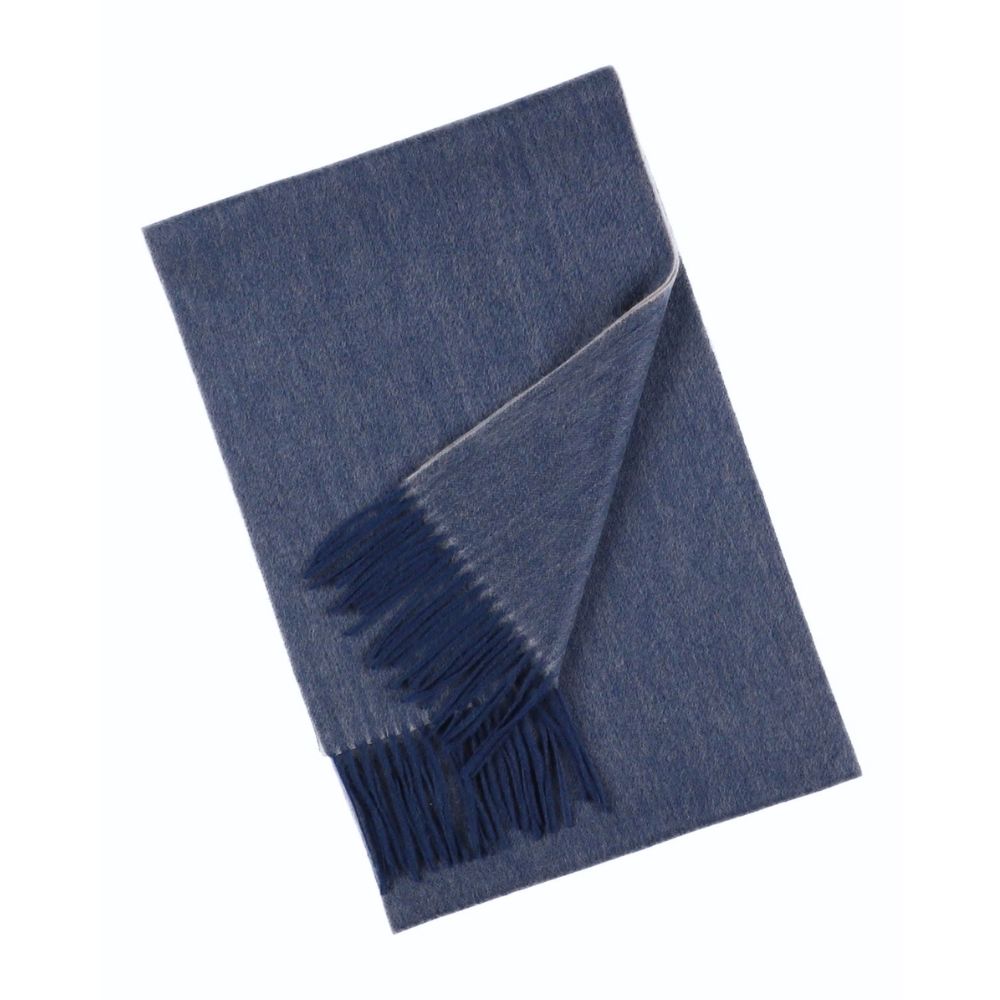 Blauwe sjaal van 100% cashmere voor dames Parijs (3)
