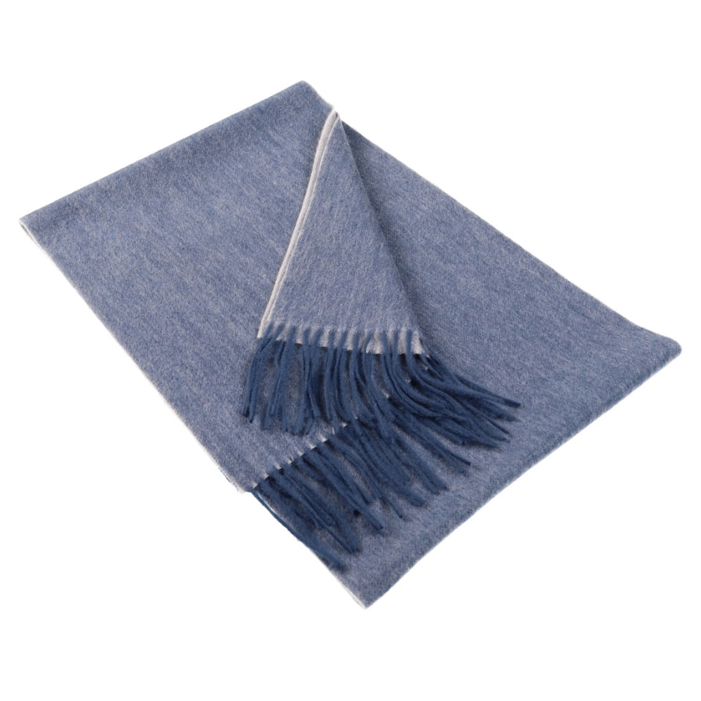 Blauwe sjaal van 100% cashmere voor dames Parijs (1)